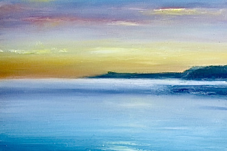 Winter sunset sound of Sleat