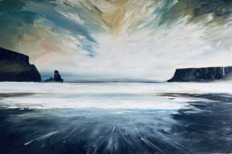 Sunset Gale Talisker 90x60cm SOLD